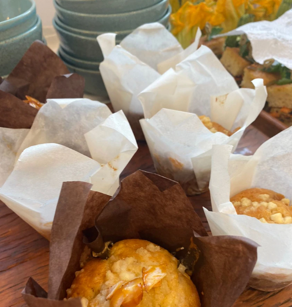 Muffin de maçã e banana