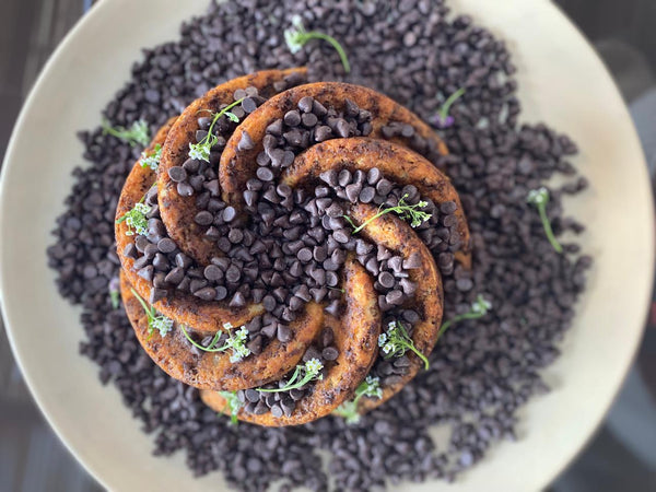 Bolo de cenoura com brigadeiro