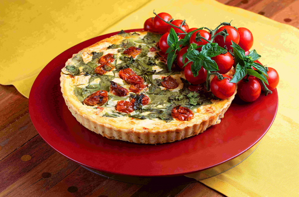 Quiche caprese