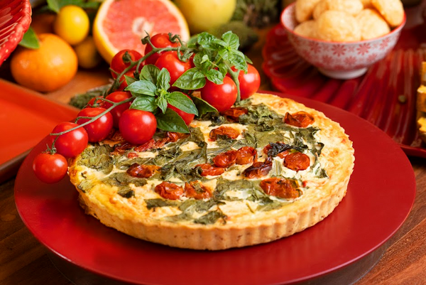 Quiche caprese
