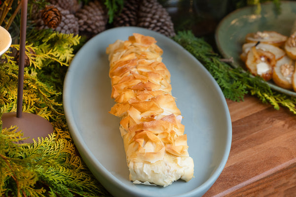 Strudel de palmito pupunha folhado