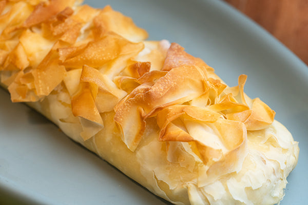 Strudel de palmito pupunha folhado