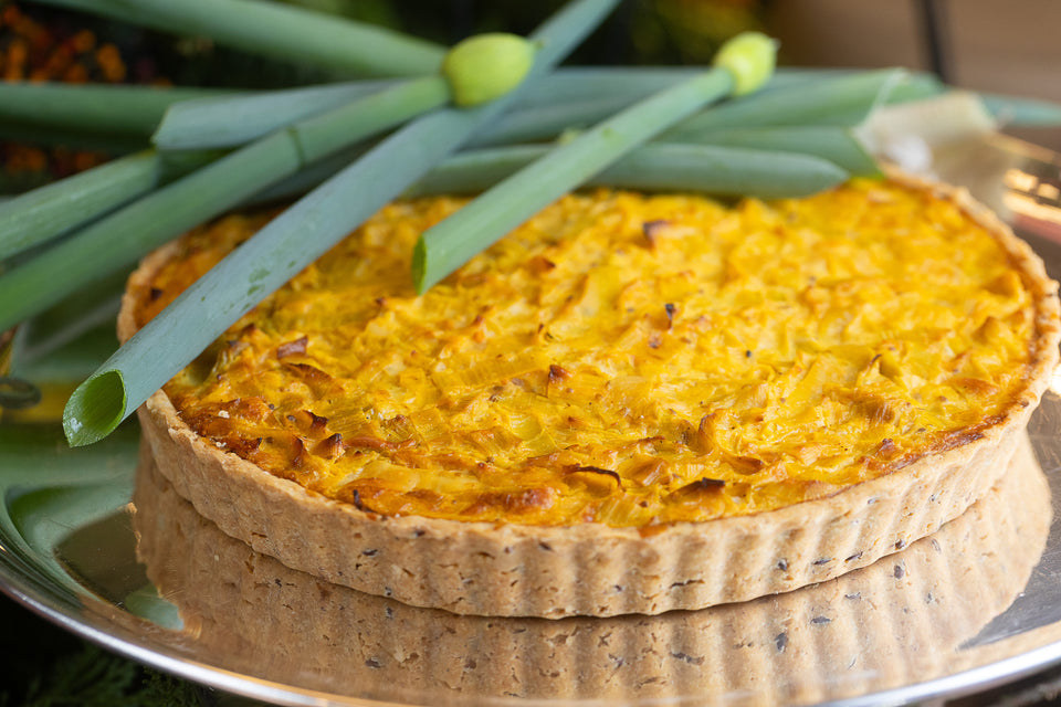 Quiche de alho poró