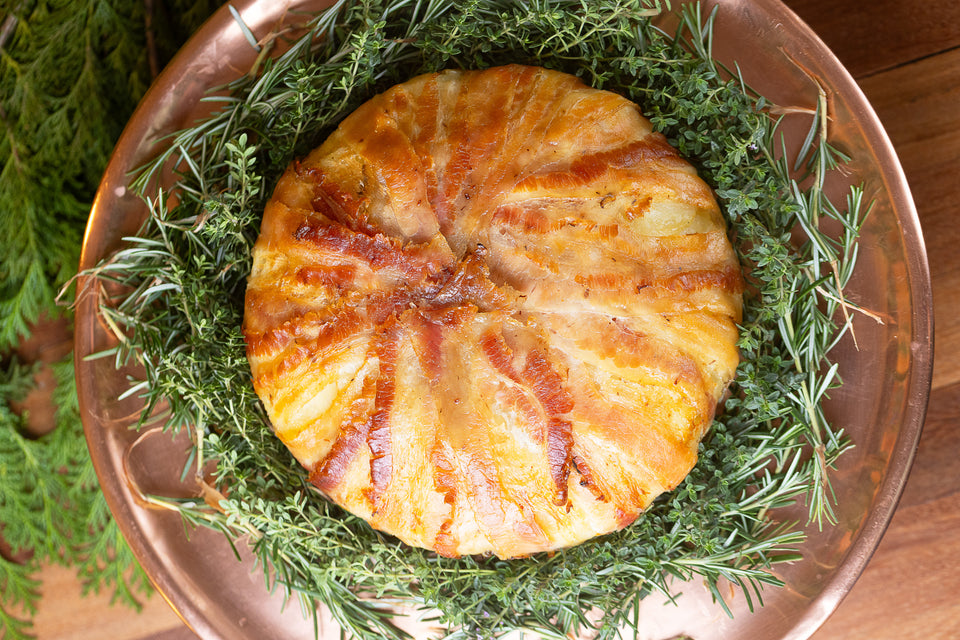 Gateau de batata com bacon