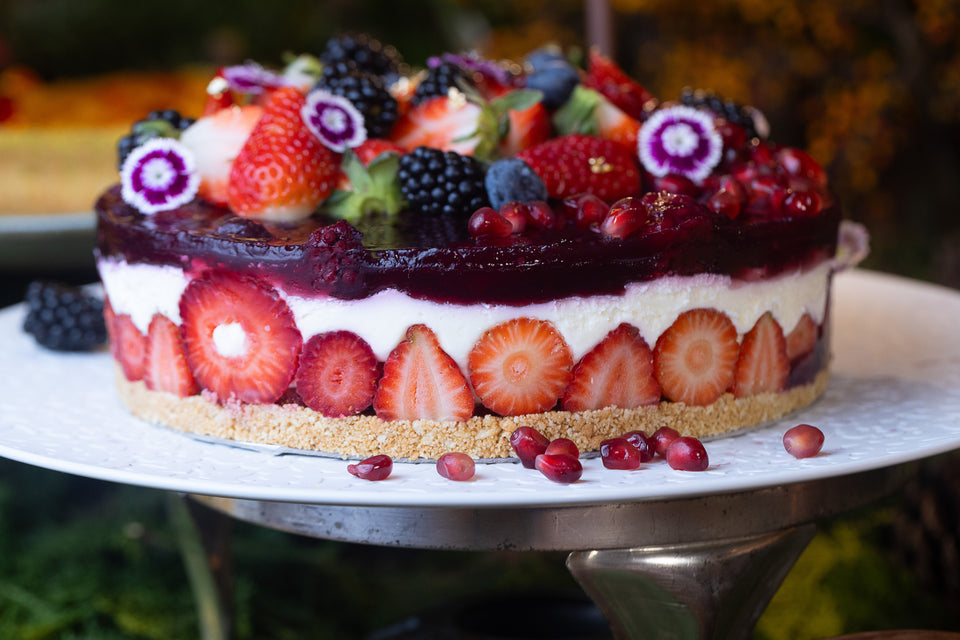 Bavaroise de frutas vermelhas