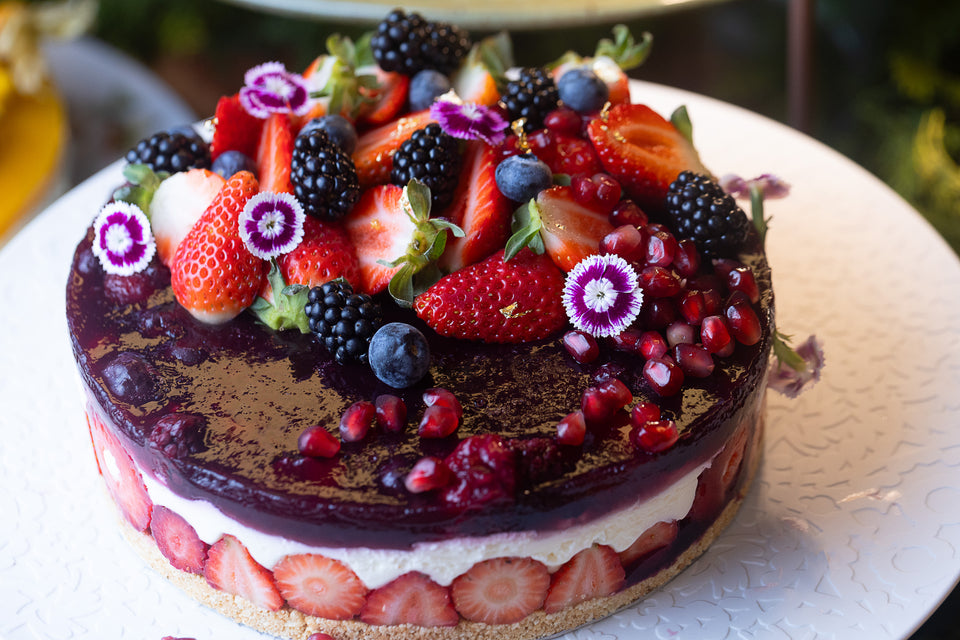 Bavaroise de frutas vermelhas