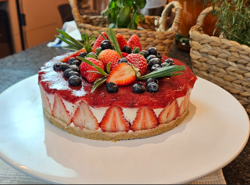 Bavaroise de frutas vermelhas