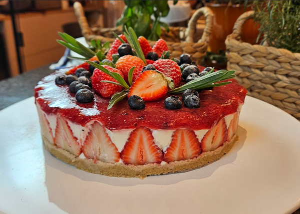 Bavaroise de frutas vermelhas