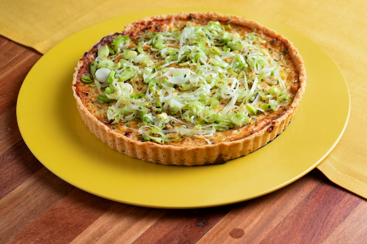 Quiche de alho poró