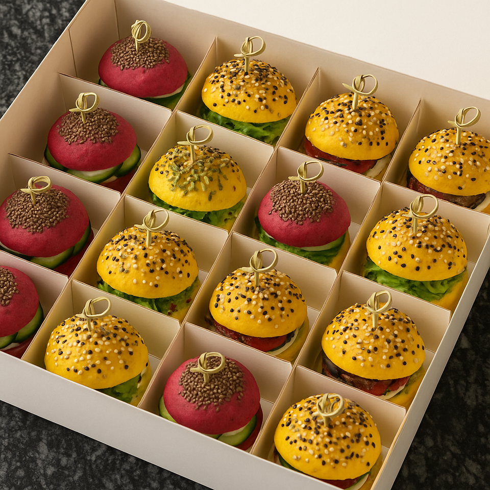 Kit de Sanduíches: Seleção Vegetariana colorida