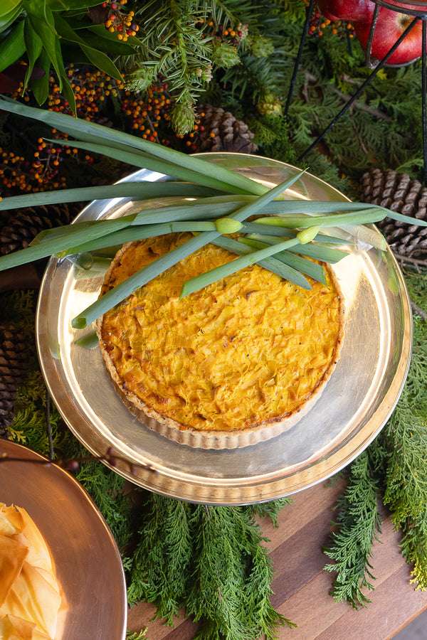 Quiche de alho poró