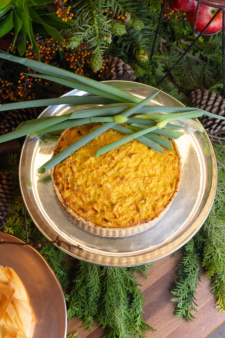 Quiche de alho poró