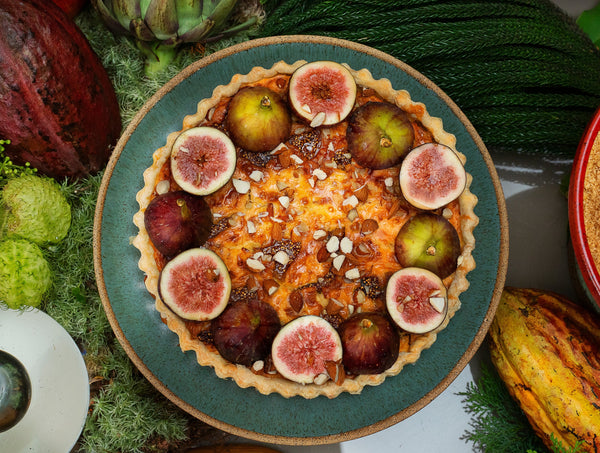 Crostata de figo turco e queijo meia cura