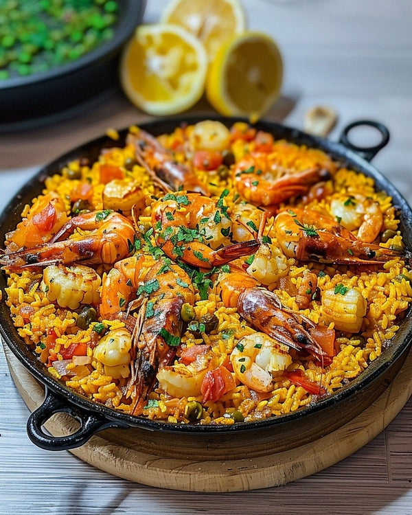 Paella de frutos do mar