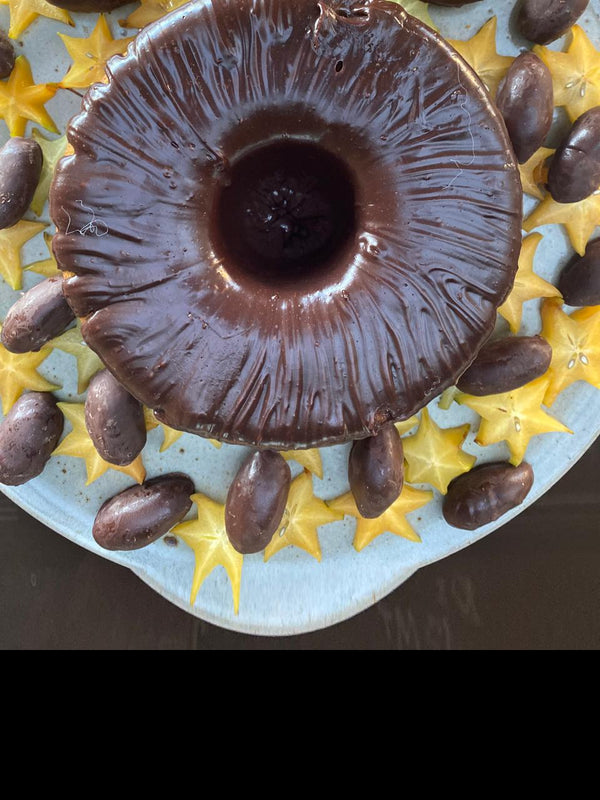 Bolo de cenoura com brigadeiro