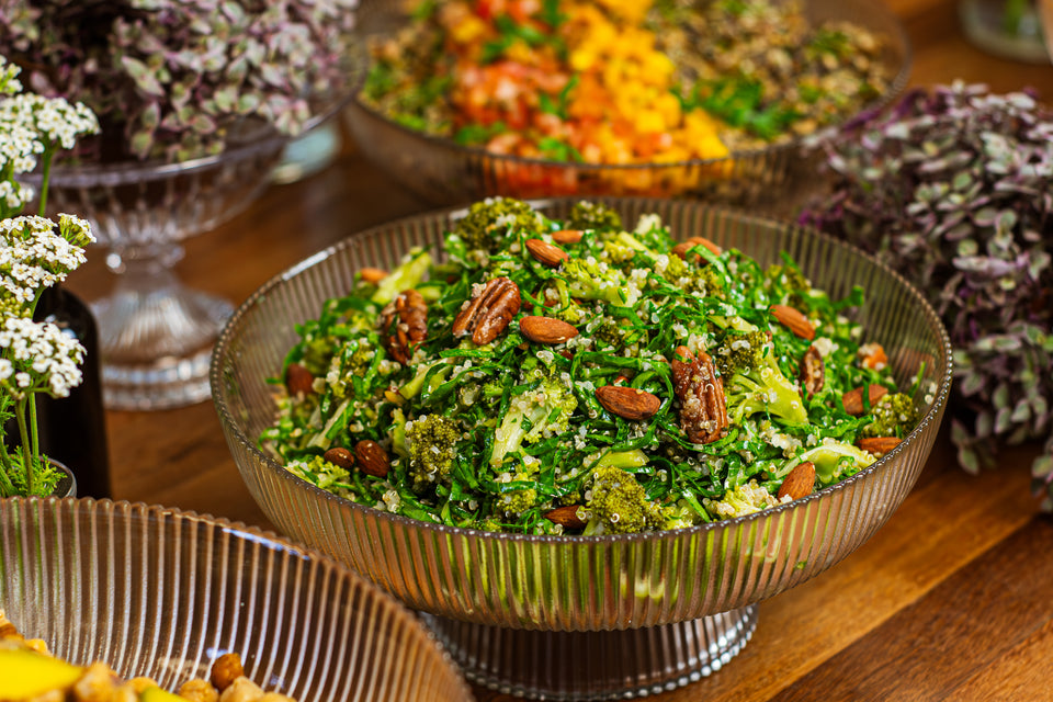 Salada de quinoa e couve