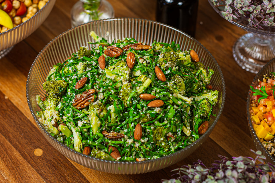 Salada de quinoa e couve