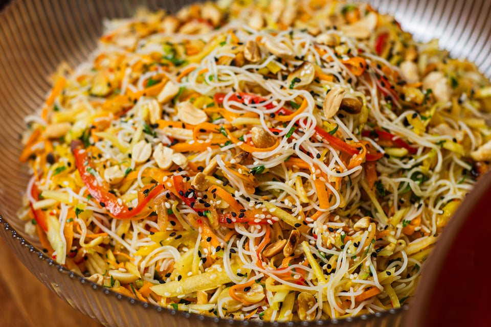 Salada thai de mamão verde