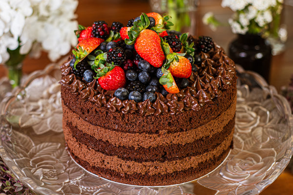 Bolo mousse de chocolate com 3 camadas