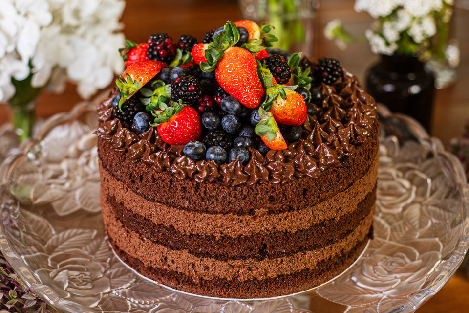 Bolo mousse de chocolate com 3 camadas