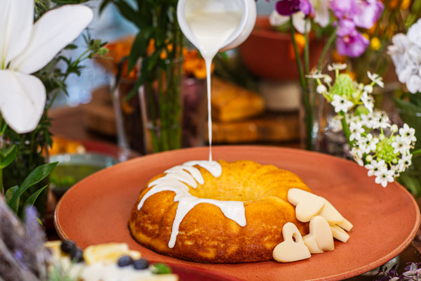 Bolo de fubá com parmesão