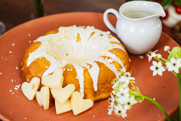 Bolo de fubá com parmesão