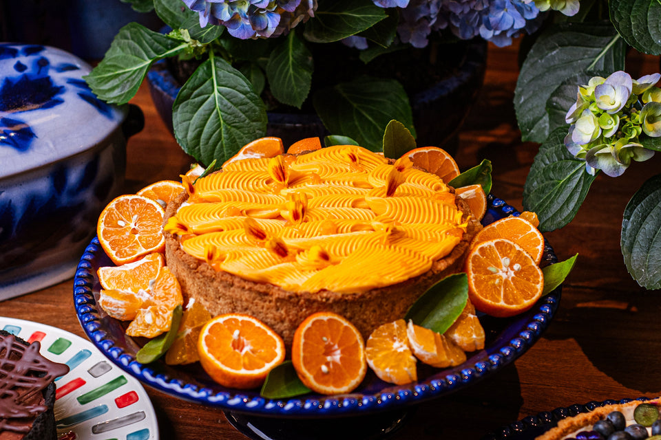 Crostata de Iogurte com Ganache de Tangerina