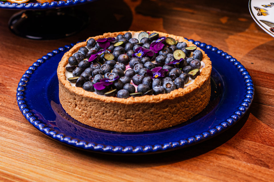 Crostata de Limão e Blueberry