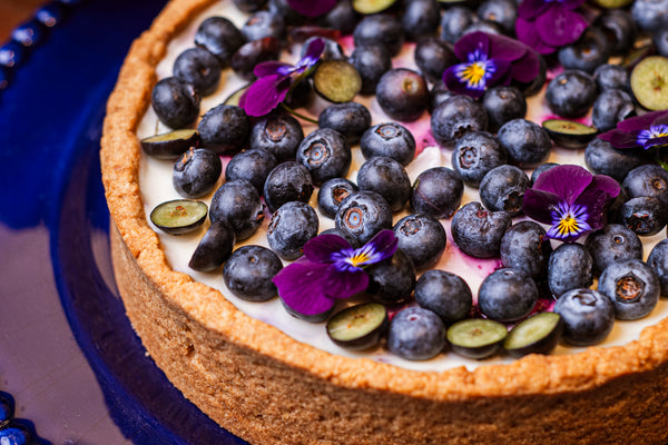 Crostata de Limão e Blueberry
