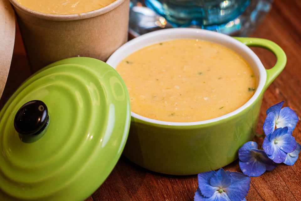 Caldo de Mandioca com Frango