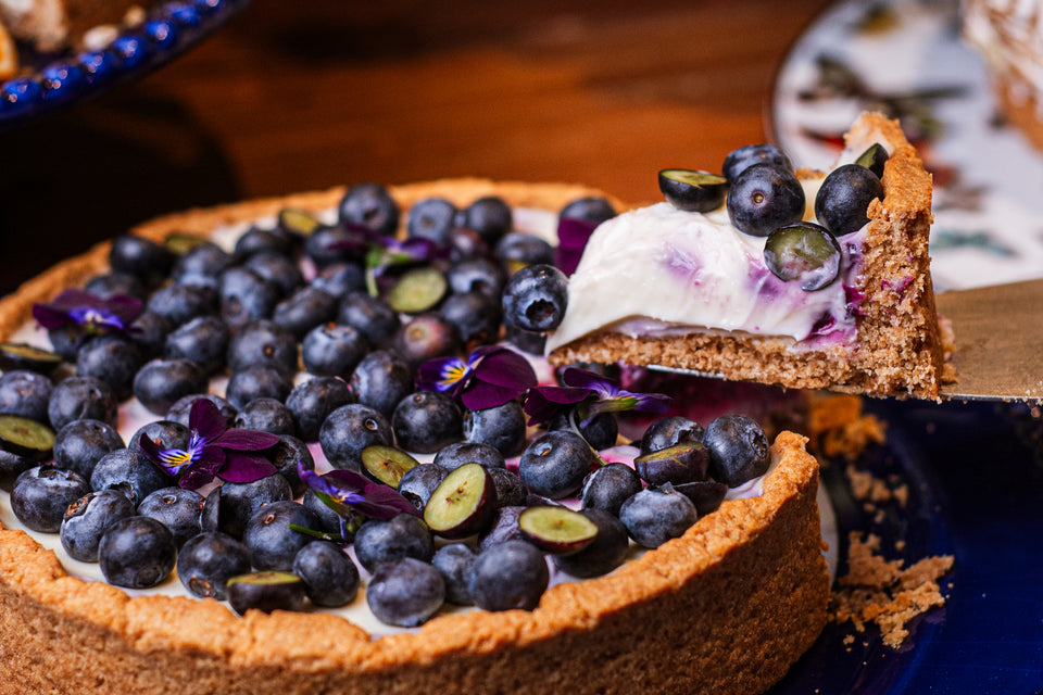 Crostata de Limão e Blueberry