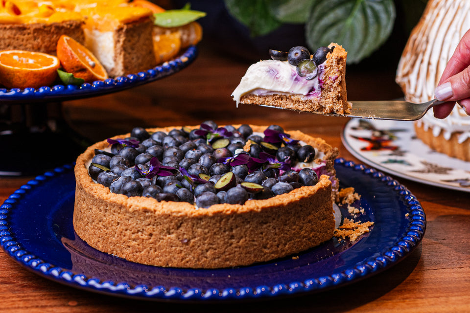 Crostata de Limão e Blueberry