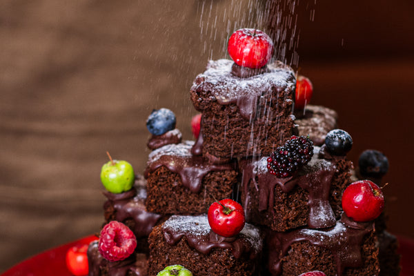 Árvore natalina de brownie