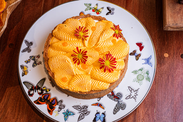 Crostata de Iogurte com Ganache de Tangerina