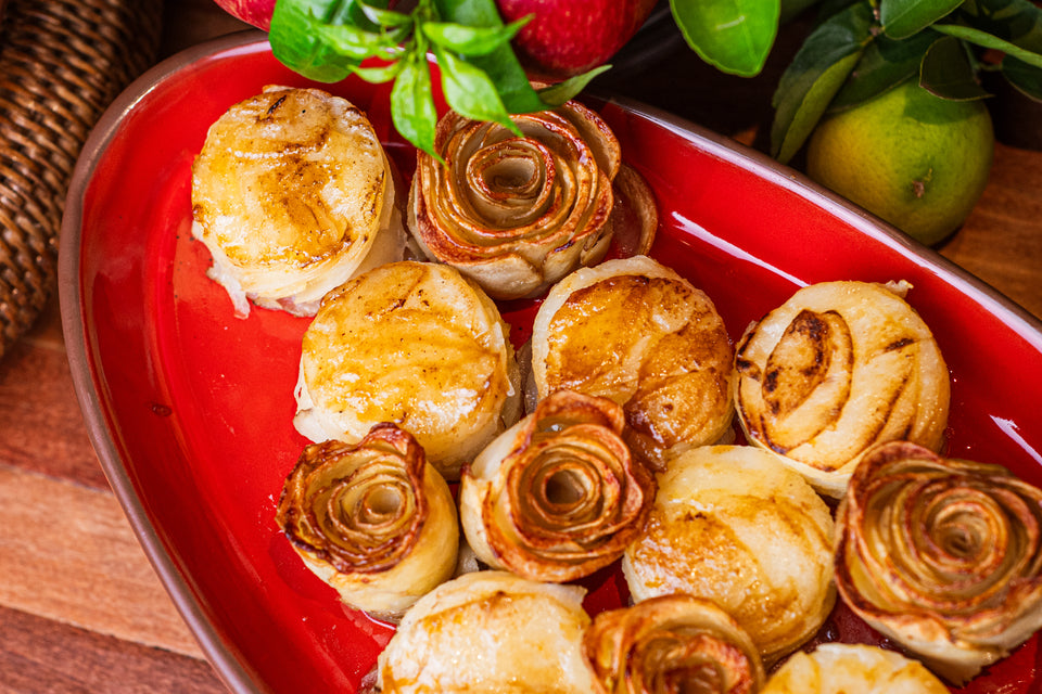 Galetine de batatas com rosas