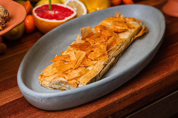 Sfoglia de cabra com espinafre