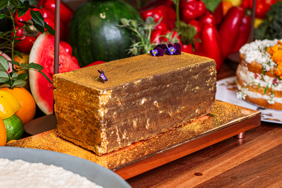 Torta Bis com Pó Dourado