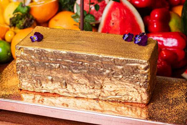 Torta Bis com Pó Dourado