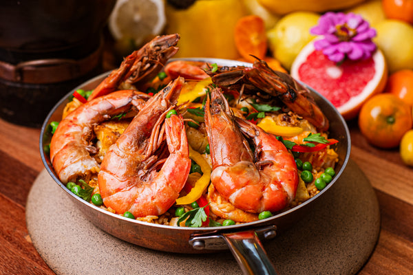 Paella de frutos do mar