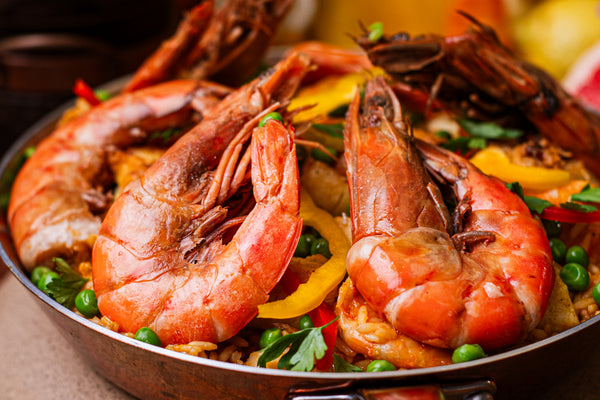 Paella de frutos do mar