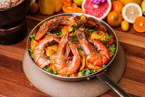 Paella de frutos do mar