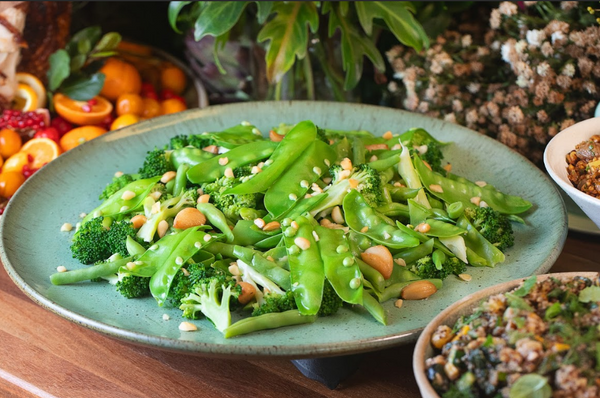 Seleção de vegetais verdes da estação