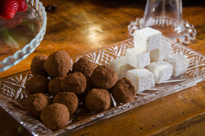 Trufas de chocolate amargo
